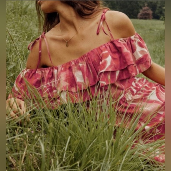 Zara Printed Midi Dress - Picture 6 of 12